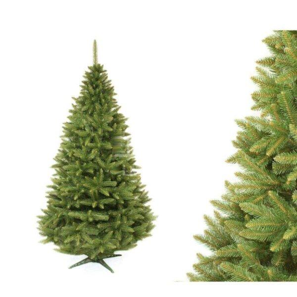 Prémium Műfenyő 3D Karácsonyfa stabil talppal, 90cm, zöld