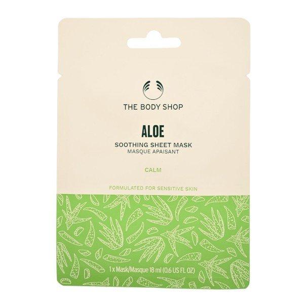 The Body Shop Nyugtató lehúzható arcmaszk Aloe (Soothing Sheet
Mask) 18 ml