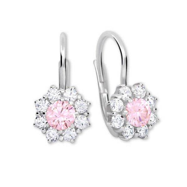 Brilio Silver Ezüst fülbevaló kristályokkal 436 001 00322 04
- rózsaszín