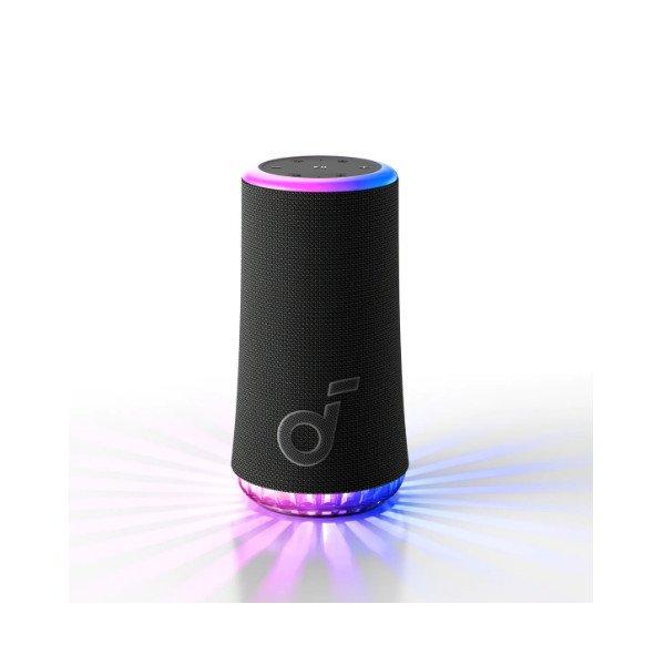 ANKER Bluetooth Hangszóró, Soundcore Glow, 30W, vízálló, fekete - A3166G11