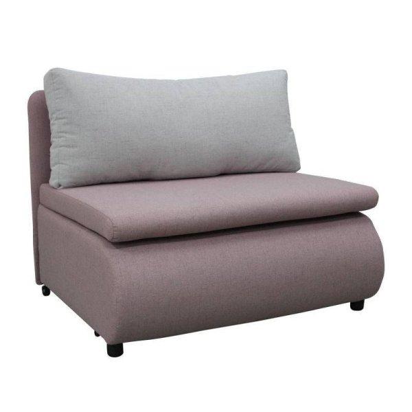 Fotelágy ágyneműtartóval, párnával, rózsaszín - KENT - Butopêa