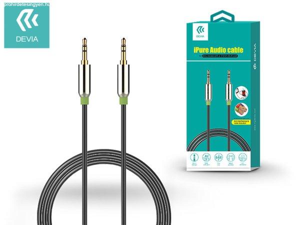 DEVIA iPure Audio Cable 3,5 - 3,5 mm jack audio kábel 1 m-es vezetékkel -
fekete