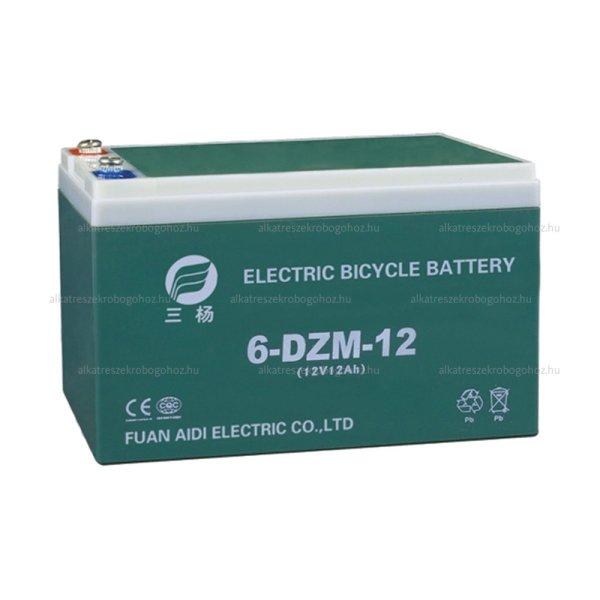 12V 12Ah elektromos kerékpár akkumulátor (6-DZF-12 / 6-DZM-12)