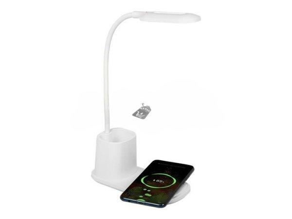 Indukciós LED asztali lámpa telefon töltővel
