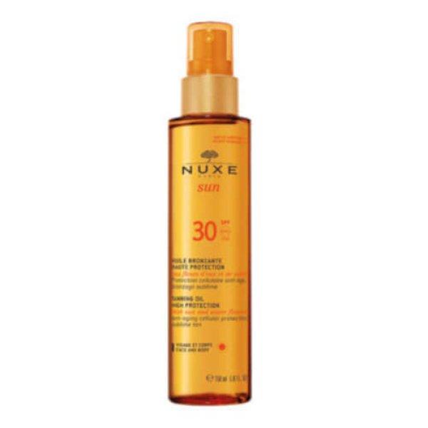 Nuxe Bronzosító napvédő olaj arcra és a testre SPF 30
Sun (Tanning Oil For Face And Body) 150 ml