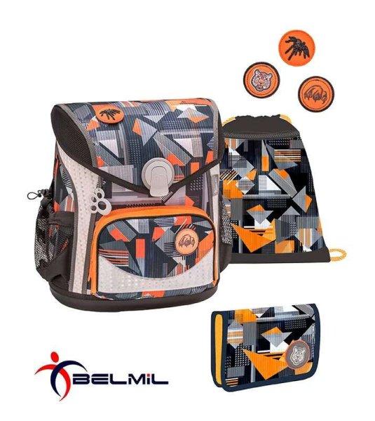 Iskolatáska, hátitáska szett merev falú Belmil Cool Bag 405-42, Wild World