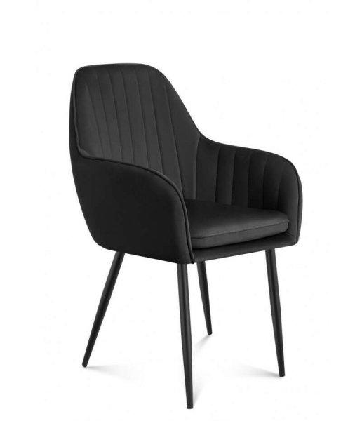 Modern ebédlő szék étkezőszék irodai szék puha szivaccsal, kényelmes
szék 6.0, Fekete