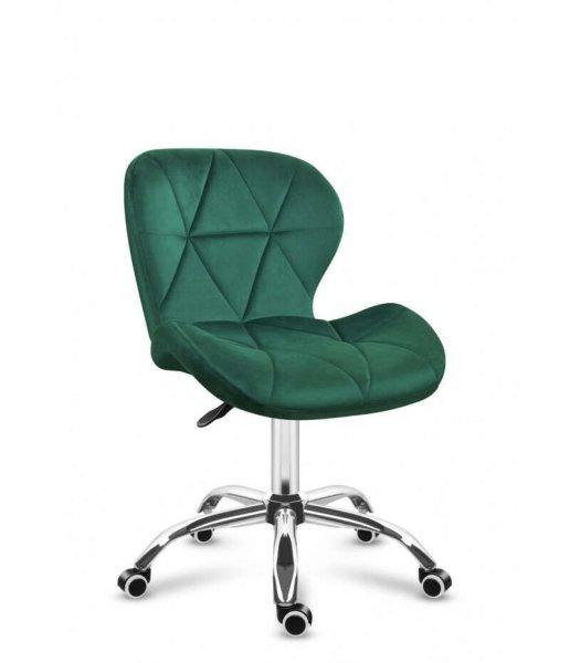 Kalifornia kényelmes irodai szék, Future 3.0, bársony Zöld