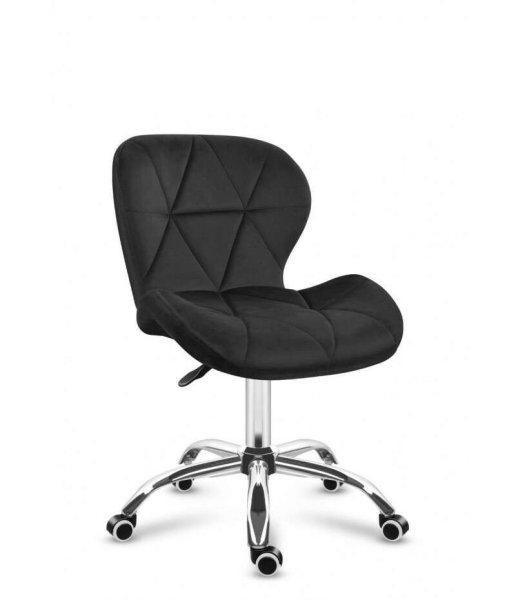Kalifornia irodai szék, kényelmes szék Future 3.0, bársony Fekete