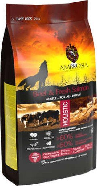 Ambrosia Dog Adult Beef & Fresh Salmon 12 kg