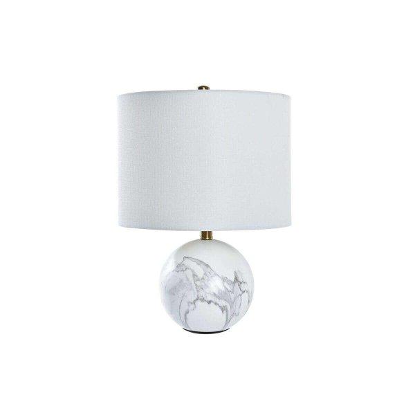 Asztali lámpa DKD Home Decor Fehér Aranysàrga Fém 50 W 220 V 36 x 36 x 52 cm