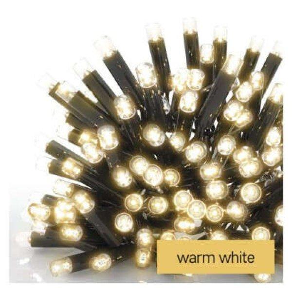 Profi LED sorolható füzér, fekete, 10 m, kültéri és beltéri, meleg fehér