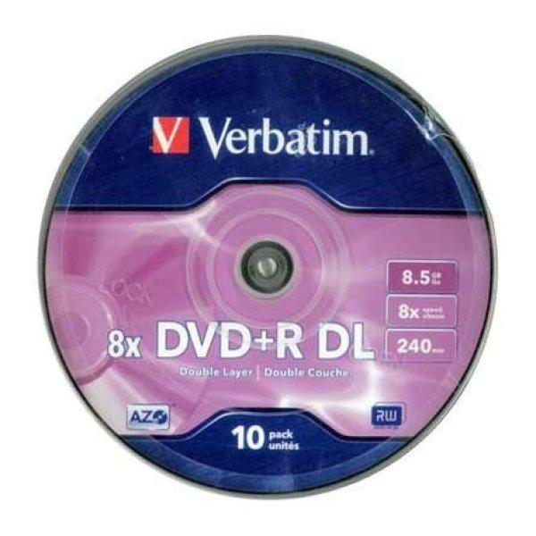 Verbatim DVD+R Két Rétegű 8,5GB Hengeres (10 db)