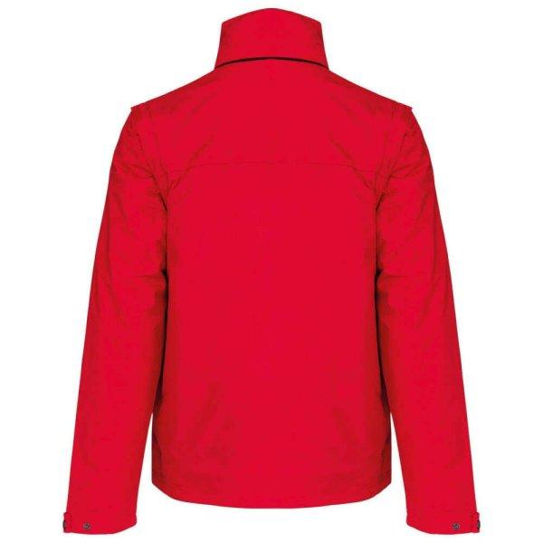 Kariban levehető ujjú bélelt kabát KA639, Red/Black-3XL