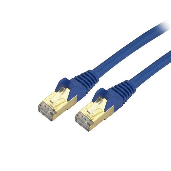 UTP 6 Kategóriás Merev Hálózati Kábel Startech C6ASPAT10BL 3 m Fekete Kék