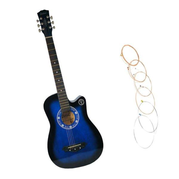 Fa osztályú gitár 95 cm IdeallStore®, Cutaway Blue Club, vonós szett
mellékelve