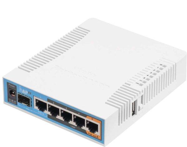 MikroTik hAP ac RB962UiGS-5HacT2HnT L4 128MB 5x GbE LAN 1x GbE SFP Dual-band
Vezeték nélküli Router