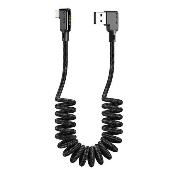 USB to Lightning kábel Mcdodo CA-7300, angled, 1.8m (black)