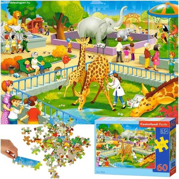CASTORLAND Puzzle állatkerti látogatás szafari állatok - 60