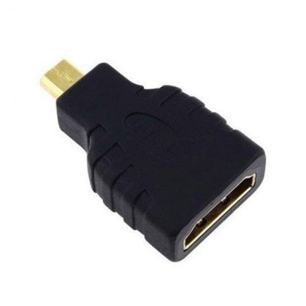 Gembird HDMI micro D -> HDMI M/F adapter fekete