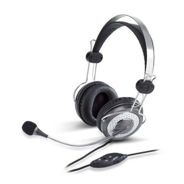 Genius HS-04SU fejhallgató headset fekete-ezüst