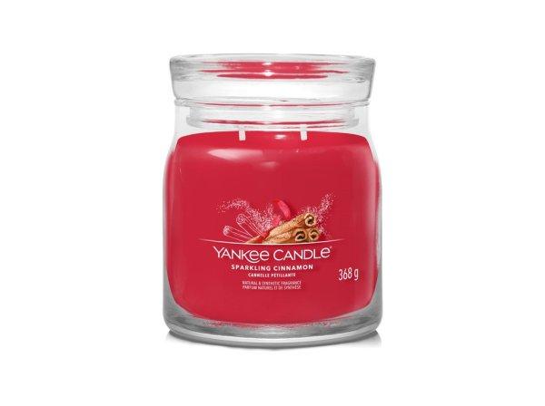 Yankee Candle Illatgyertya Signature üveg közepes Sparkling Cinnamon
368 g