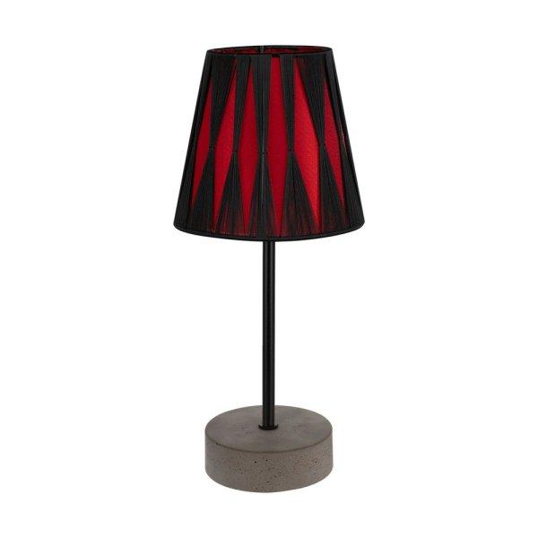 Mila asztali lámpa E14-es foglalat, 1 izzós, 25W szürke-fekete-piros