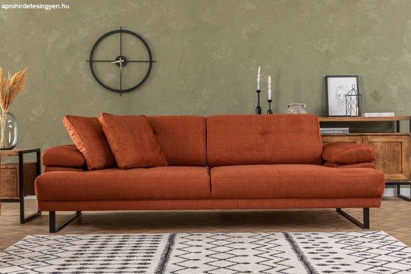 Design 3 személyes kanapé Vatusia 239 cm narancssárga