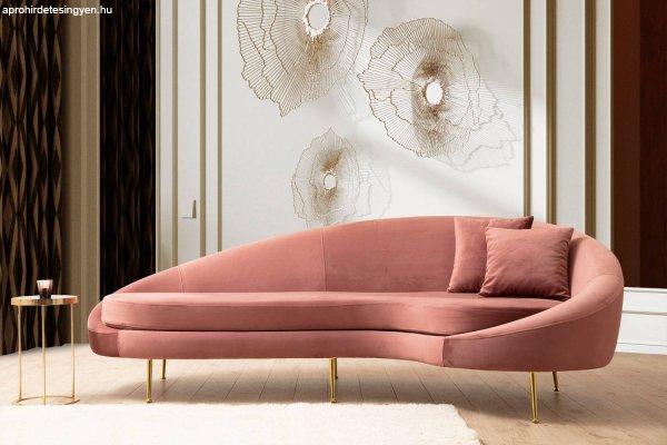 Design 3 személyes kanapé Zeena 255 cm rózsaszín - jobb