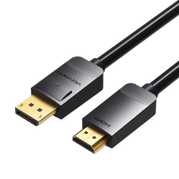 Vention HADBI DisplayPort-HDMI kábel (3 m, fekete)