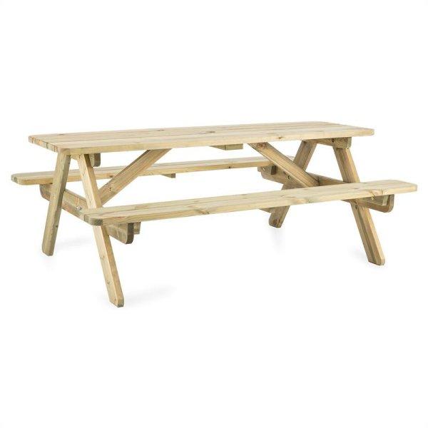 Blumfeldt Picknicker 180, piknik asztal, kerti bútor, 32 mm, boróka, 45 kg