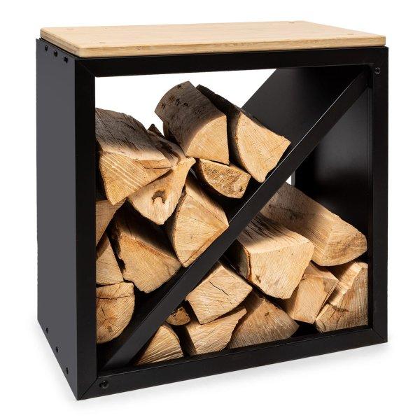Blumfeldt Kindlewood S Black, fa állvány, pad, 57 × 56 × 36 cm, bambusz,
cink