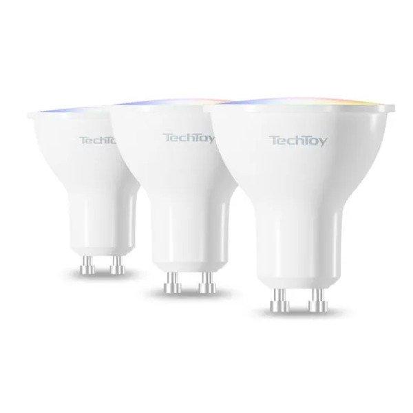 TechToy Smart Bulb RGB 4.5W GU10 3pcs készlet - PC