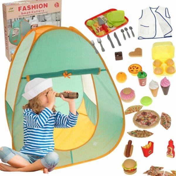 Gyermek kemping sátor tartozékokkal - 62db-os készlet