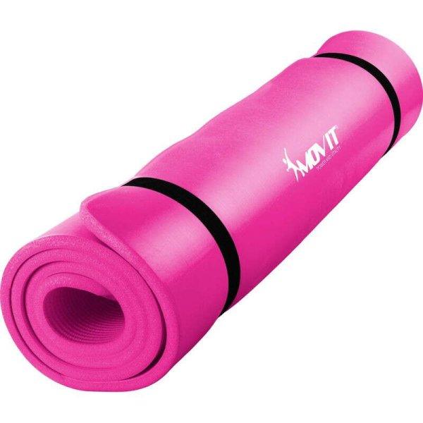 Fitnesz szőnyeg MOVIT 190x100x1,5 cm rózsaszín