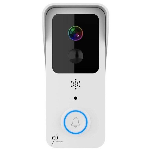 Intelligens videó riasztó csengő, vízálló, infravörös éjjellátó,
kétirányú hang, elemek mellékelve, 2.4G és 5G vezeték nélküli,
alkalmazásvezérlés, fehér