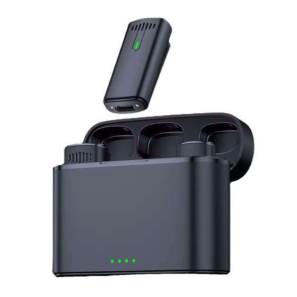 2 darabos HAWIRE K-10 professzionális Lavalier mikrofon készlet, vezeték
nélküli, Plug and Play, USB Type-C, digitális kijelző, Vlogging, interjúk,
megbeszélések, élő közvetítés, videófelvéte