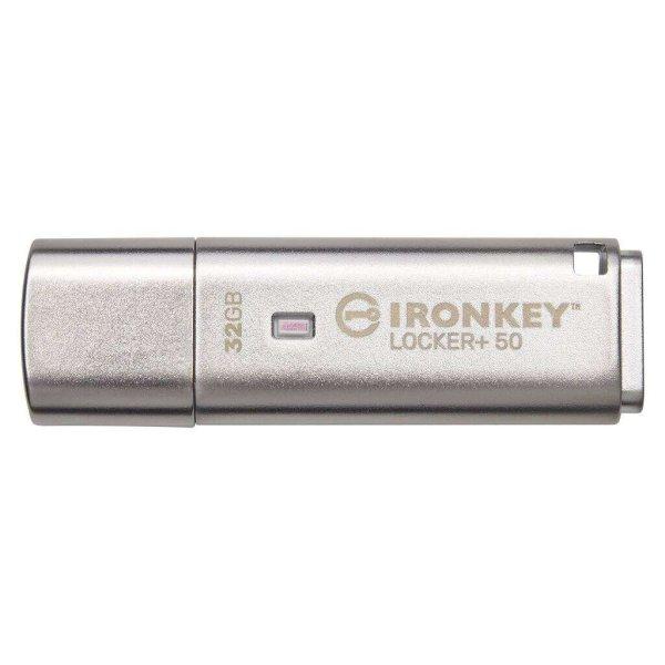 Pen Drive 32GB Kingston Ironkey Locker+ 50 USB 3.2 ezüst (IKLP50/32GB)
(IKLP50/32GB)