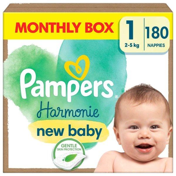 Pampers Harmonie havi Pelenkacsomag 2-5kg Newborn 1 (180db)