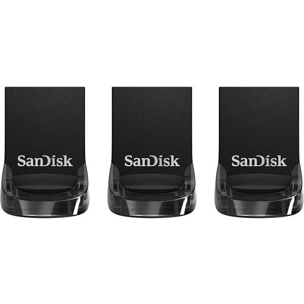 Sandisk 32GB Ultra Fit USB 3.1 Pendrive - Fekete (3db / csomag)
(SDCZ430-032G-G46T)