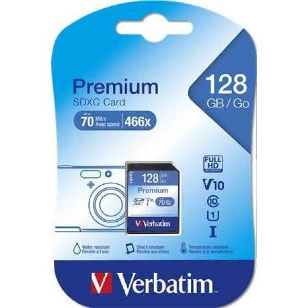 128GB SDXC Verbatim UHS-I Premium memóriakártya (44025) (44025)
