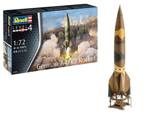 Revell German A4/V2 rakéta műanyag modell (1:72)