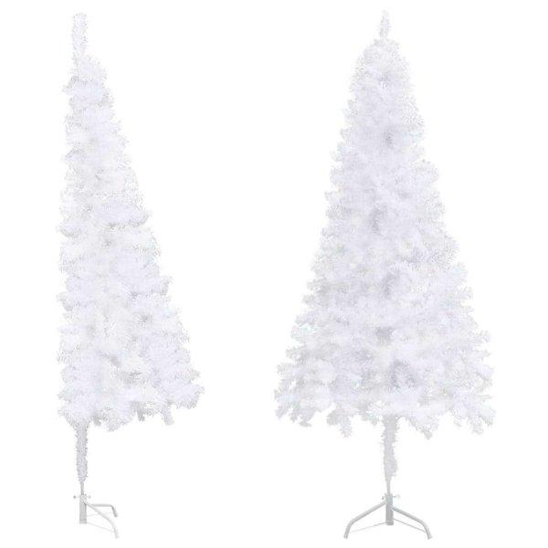 vidaXL fehér PVC sarok műkarácsonyfa 210 cm