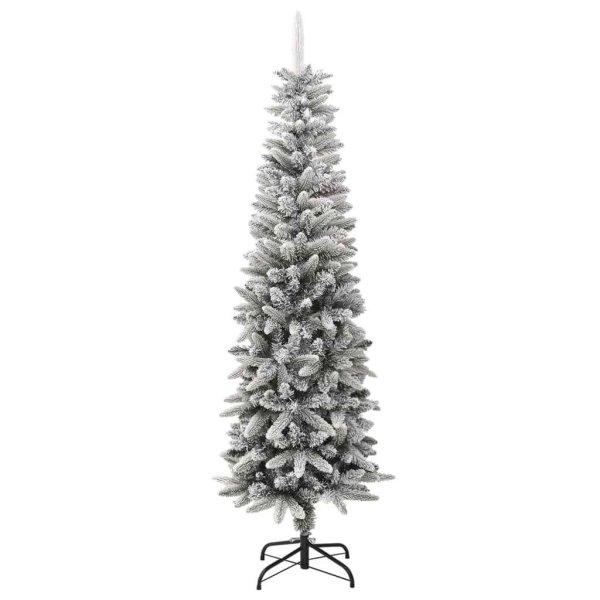 Pvc és polietilén műkarácsonyfa pelyhes hóval 180 cm