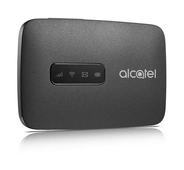 ALCATEL LINKZONE MW45V 4G Mobile WiFi hordozható router (HOTSPOT, 150 Mbps, SIM
aljzat, microUSB aljzat) FEKETE