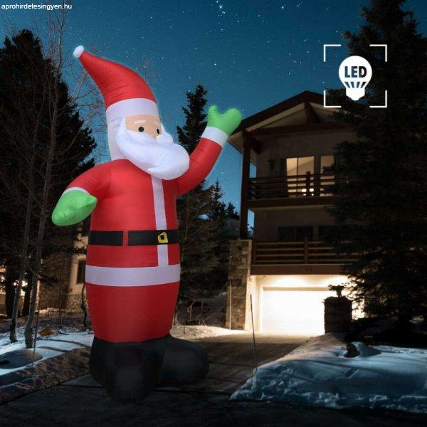 vidaXL felfújható karácsonyi Mikulás LED világítással IP44 600 cm XXL