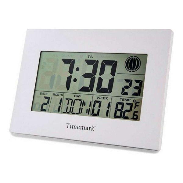 Falióra hőmérővel Timemark Fehér (24 x 17 x 2 cm)