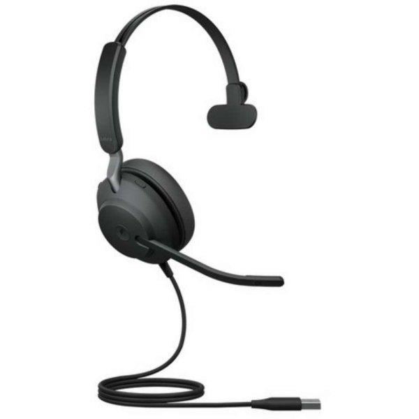 Jabra Evolve2 40, MS Mono Headset Vezetékes Fejpánt Iroda/telefonos
ügyfélközpont USB A típus Bluetooth Fekete (24089-899-999)