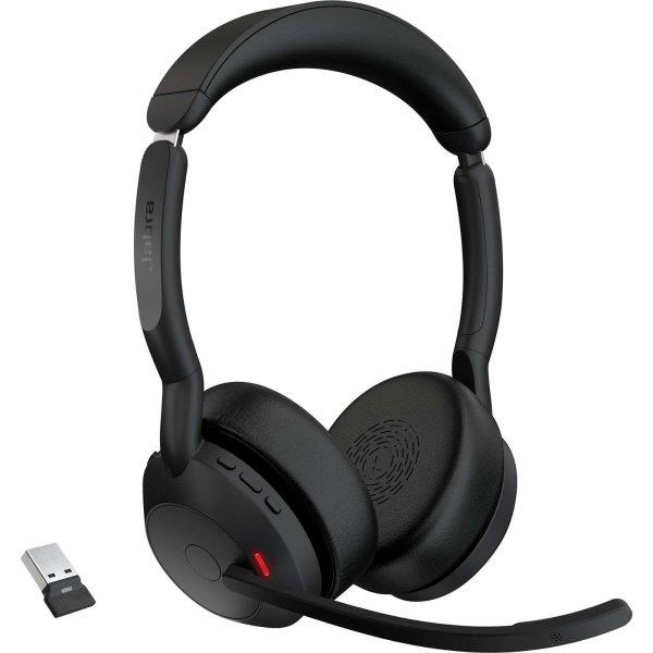 Jabra Evolve2 55 Headset Vezeték nélküli Fejpánt Iroda/telefonos
ügyfélközpont Bluetooth Dokkoló Fekete (25599-989-999)
