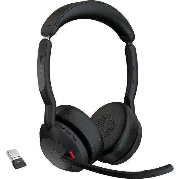 Jabra Evolve2 55 Headset Vezeték nélküli Fejpánt Iroda/telefonos
ügyfélközpont Bluetooth Dokkoló Fekete (25599-999-999)